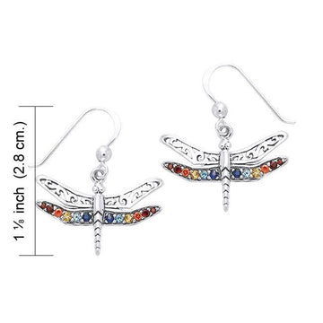 Dragonfly Wings Earrings TER517 - Jewelry